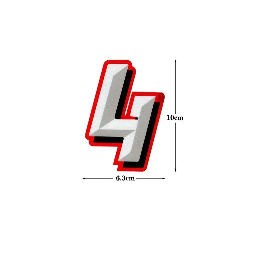 1pc Motorcycle 0-9 Number Styling Decorative Sticker Motorcycle Body Racing Badge Decal Universal Motorbike Decor Accessories