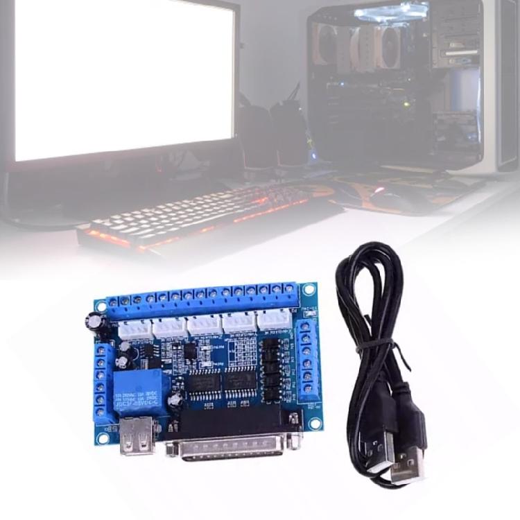 5 Axises Steppers Motor Driver CNCs Interfaces Adapters Breakouts Board Mach3 Application