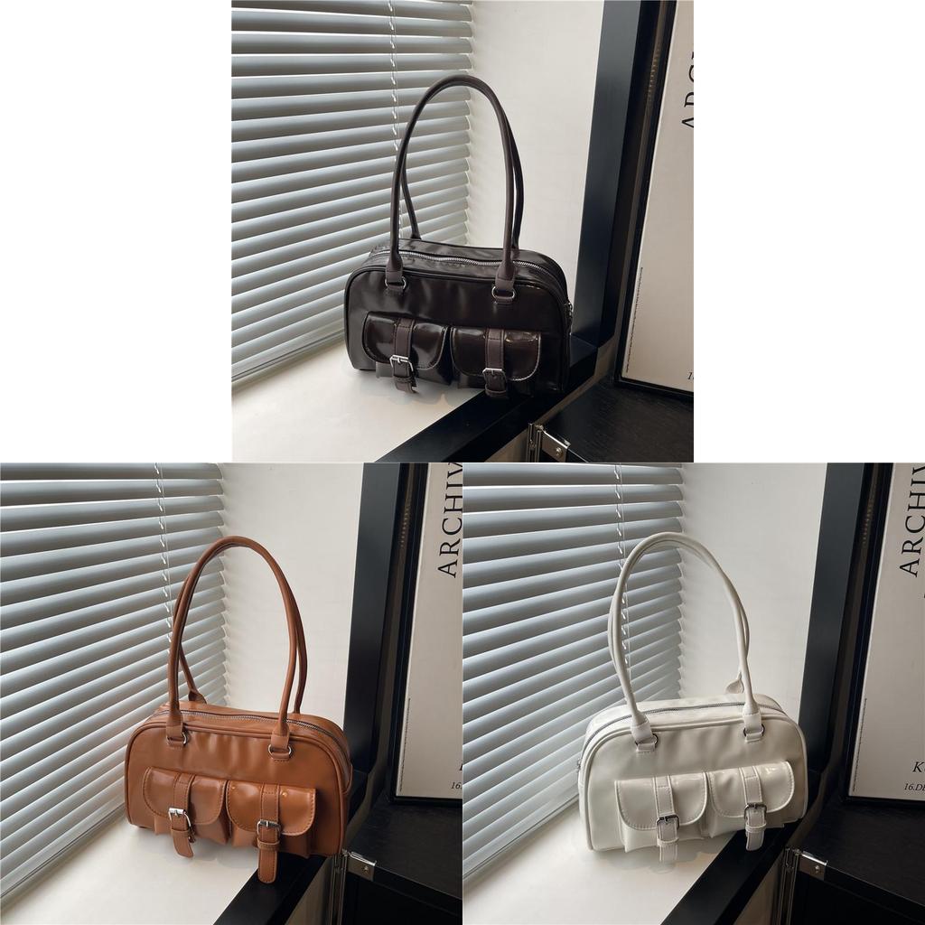 Minimalist Pu Shoulder Bag For Women With Large Capacity And Street Style For Daily Use