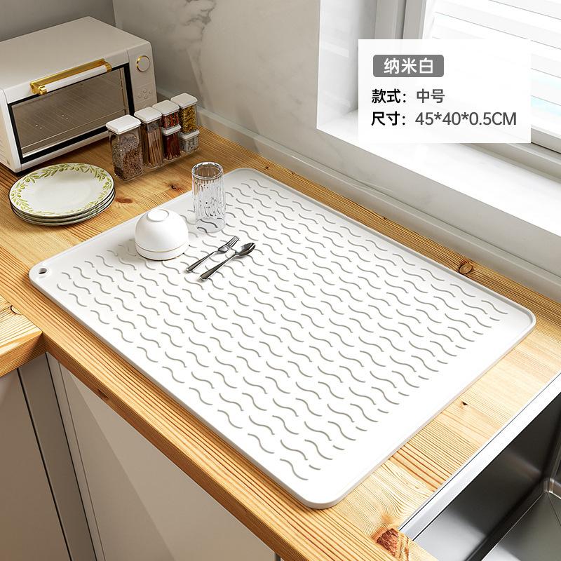 Heat Insulation Pad, Drain Mat, Kitchen Protection, Silicone Pad, Countertop Pad, Cutting Board, Anti-skid Pad, High Temperature Resistant