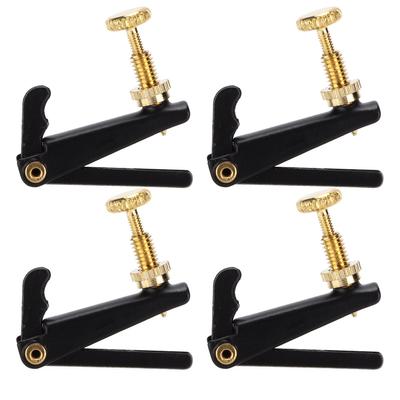 4Pcs Violin Fine Tuners Metal String Adjuster Replacement Musical Accessories for 34 44