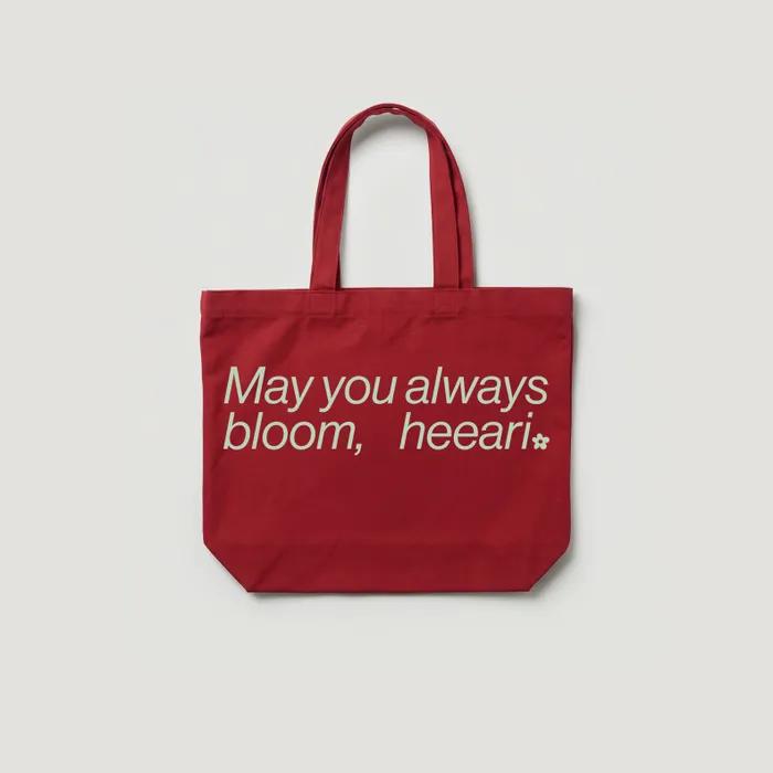 Wildflower Print Canvas Bag_Red