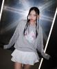 KIRSH X Charmy Kitty Graphic Loose Fit Long Sleeve [Melange Gray]