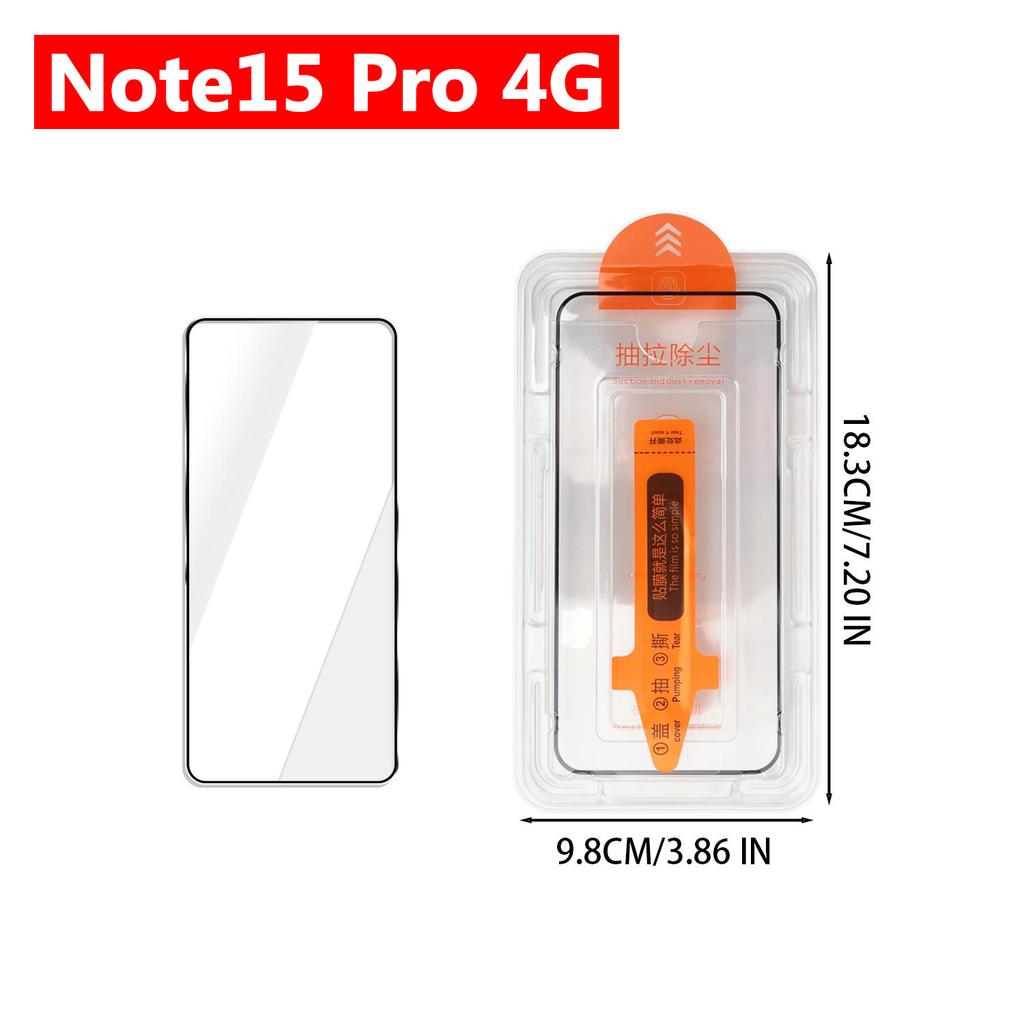Easy Installation Tempered Glass Screen Protectors for Xiaomi Redmi Note15/15Pro Note15 Pro+ 5G 4G HD Clear Anti-scratch Films
