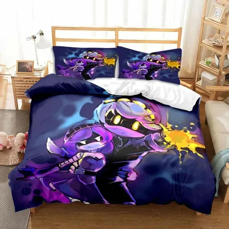 Murder Drones Anime Printed Bed Set Duvet Cover Pillowcase Bedding Set Bed Linen Sheet Quilt Cover Full Queen King Size