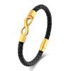 Bangles Men Bracelet Stainless Steel Braided Bracelets Classic NO.8 Bracelet  Jewelry Gifts