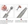1 Stück Chirurgenstahl Professioneller Push-In-Spritzentyp Quad Prong Kleiner Perlenhalter Greiferkugelfänger Körperpiercing-Werkzeug