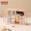 Modern Minimalist Pvc Travel Toiletry Bag With Large Capacity For Cosmetic And Bathroom Storage