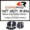 Corepad Soft Grips FinalMouse Ultralight X Medium Lion (M) Grip Tape, 1 Set, Soft Polymer Rubber (Black)