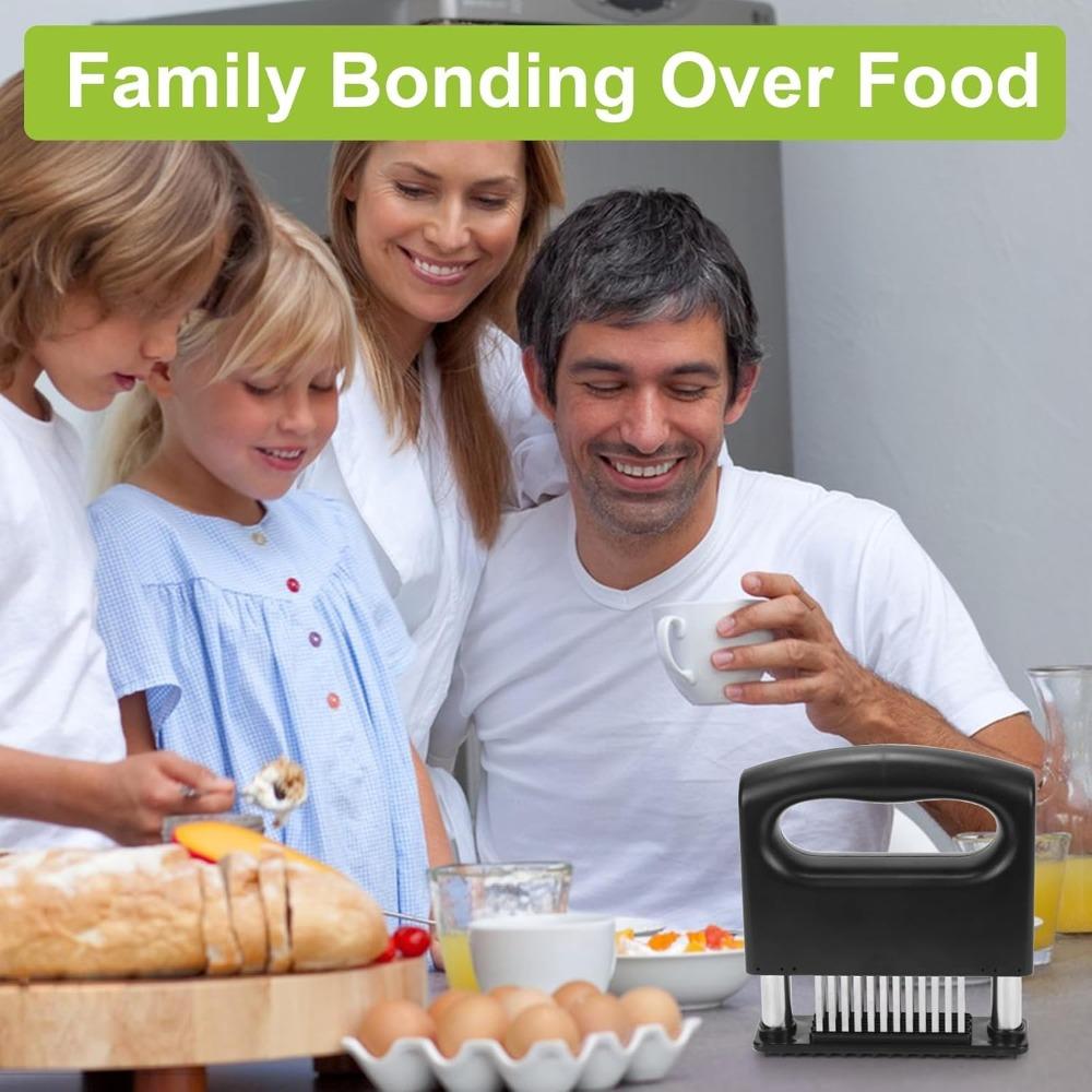 Meat Tenderizer with 48 Stainless Steel Ultra Sharp Needle Bladesfor Tenderizing Beef, Pork, Turkey, Fish, Cooking Tool