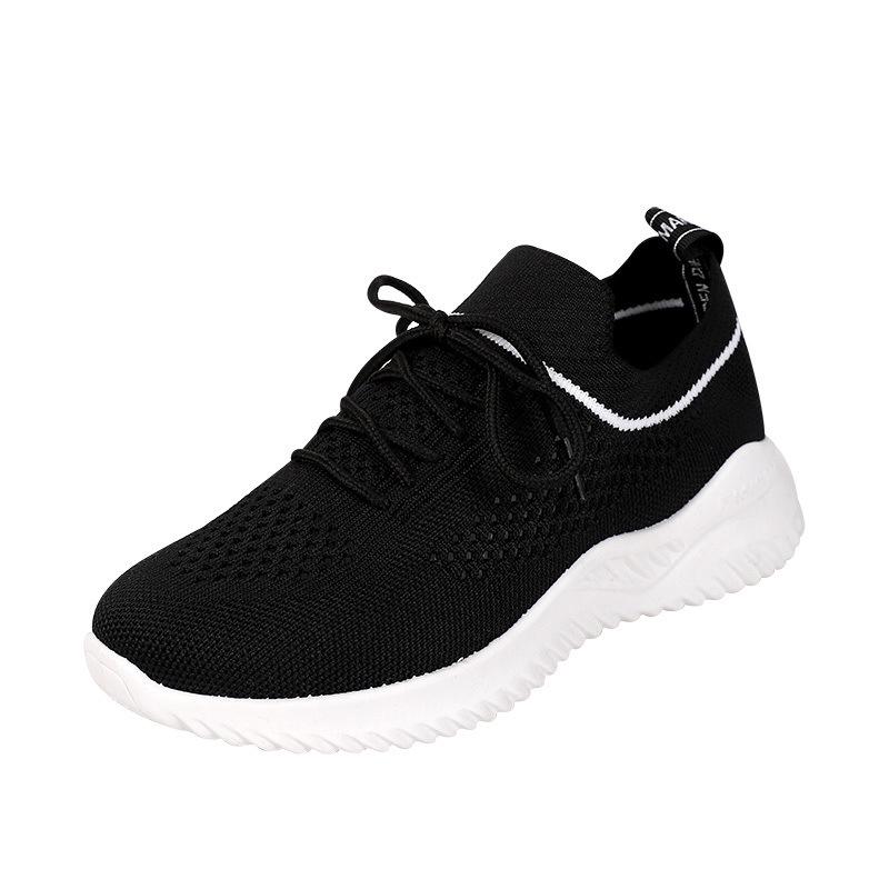 Fashion Breathable Light Running Shoes Women's Sneakers Lace-up Platform Shoes Sports Casual Shoes Women Vulcanized Shoes Tenis Feminino