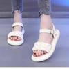 Summer New Flat-soled Sandals Women's Fashion and Versatile Soft-soled Lightweight Non-slip Beach Women's Shoes