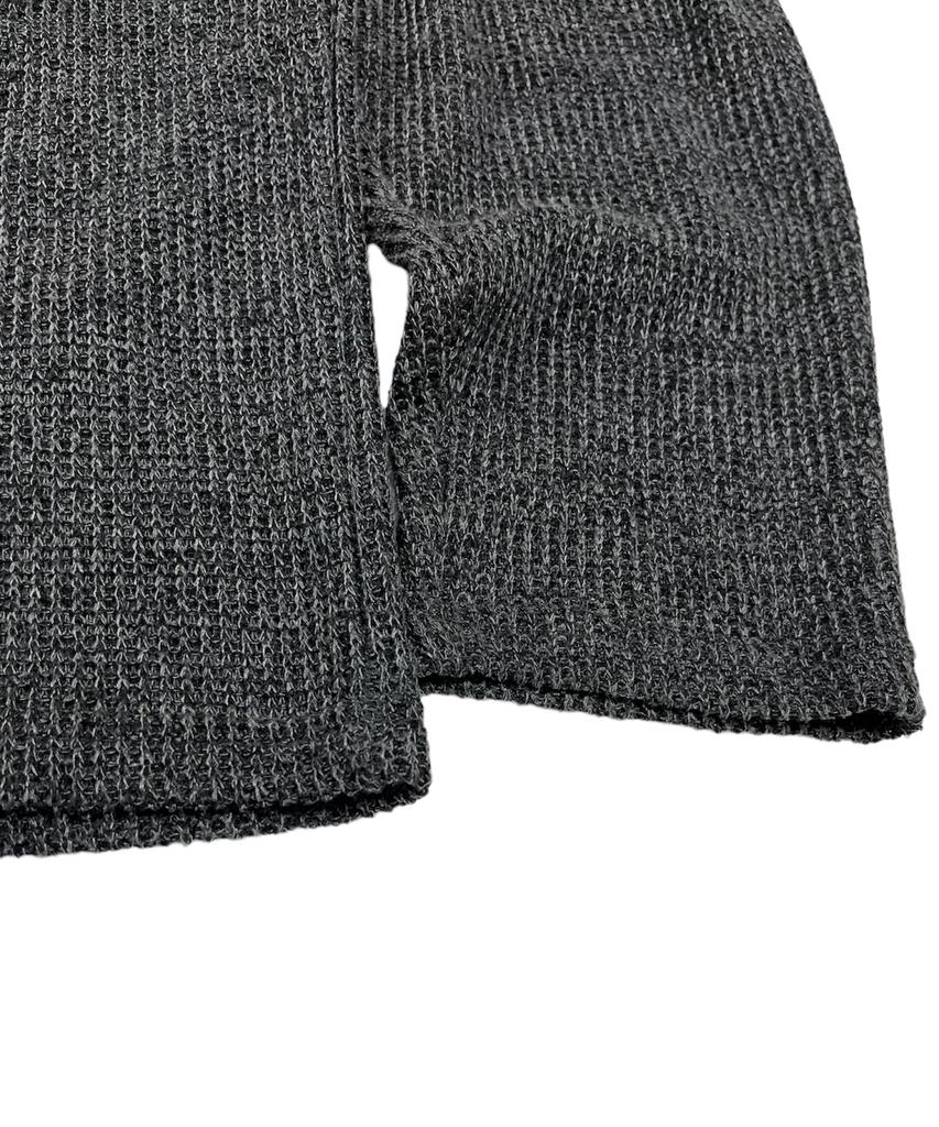 SK8ER ROCK Loose Melange Knit Star Pullover (Melange Charcoal)