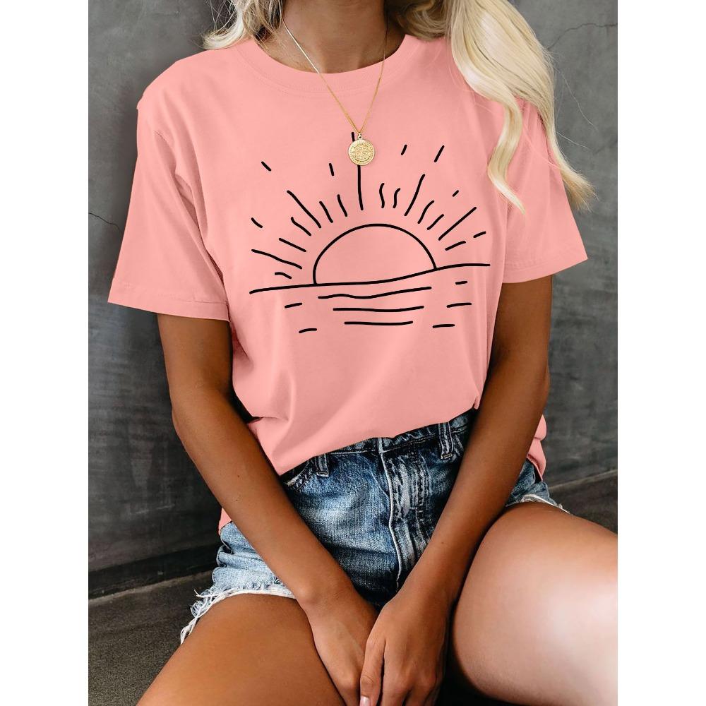 

Женская футболка с принтом Харадзюку с коротким рукавом повседневная женская футболка одежда уличный топ футболка эстетичная одежда 6XL