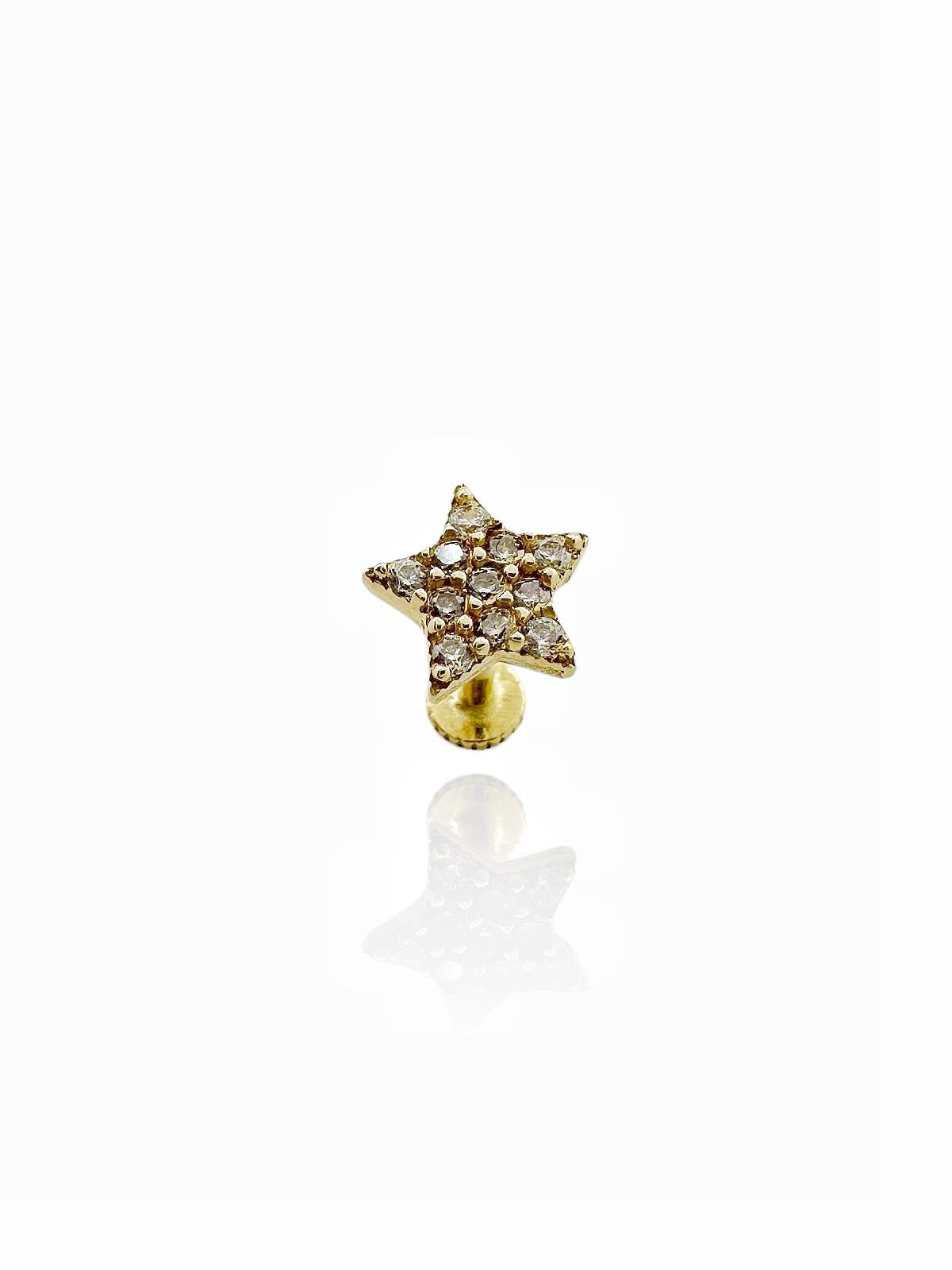 

Серьга Star Tragus, золото 14 карат