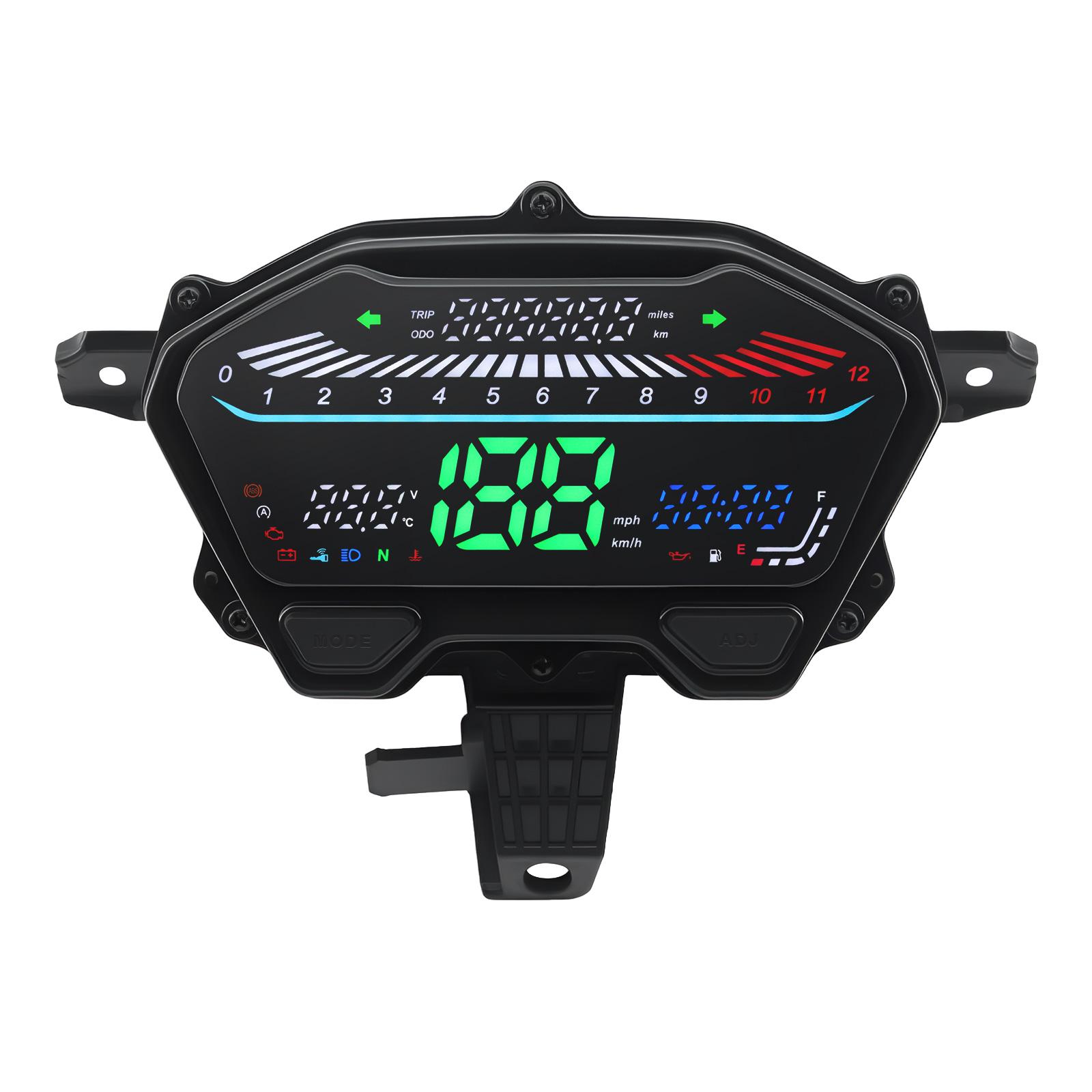 

Мотоциклетный светодиодный спидометр, указатель уровня топлива, тахометр, часы, приборная панель для Honda Vario 125 LED Vario 150 Vario 160 Click V2