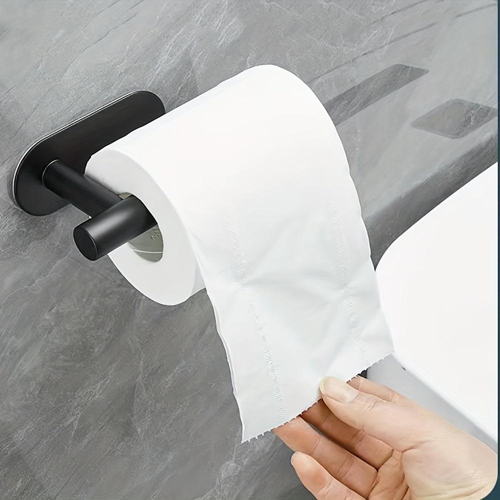 No Punching Wall Mounted Toilet Paper Holder Stainless Steel Bathroom Kitchen Roll Paper Toilet Holder Storage Stand