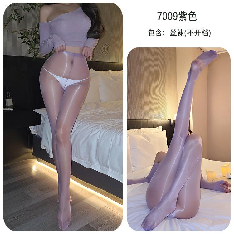 Erotic stockings D aurora oil shiny stockings silky high density sexy see-through pantyhose girl