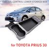 for Toyota Prius 30 XW30 2010 2011 2012 2013 2014 2015 Central Armrest Storage Box Center Console Flocking Organizer Accessories