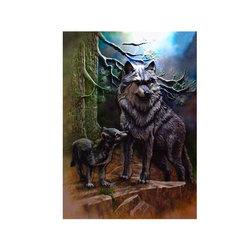 

Животное 5D DIY Алмазная Краска Вышивка для Креста Набор Для Вышивки Стен Дома Деко