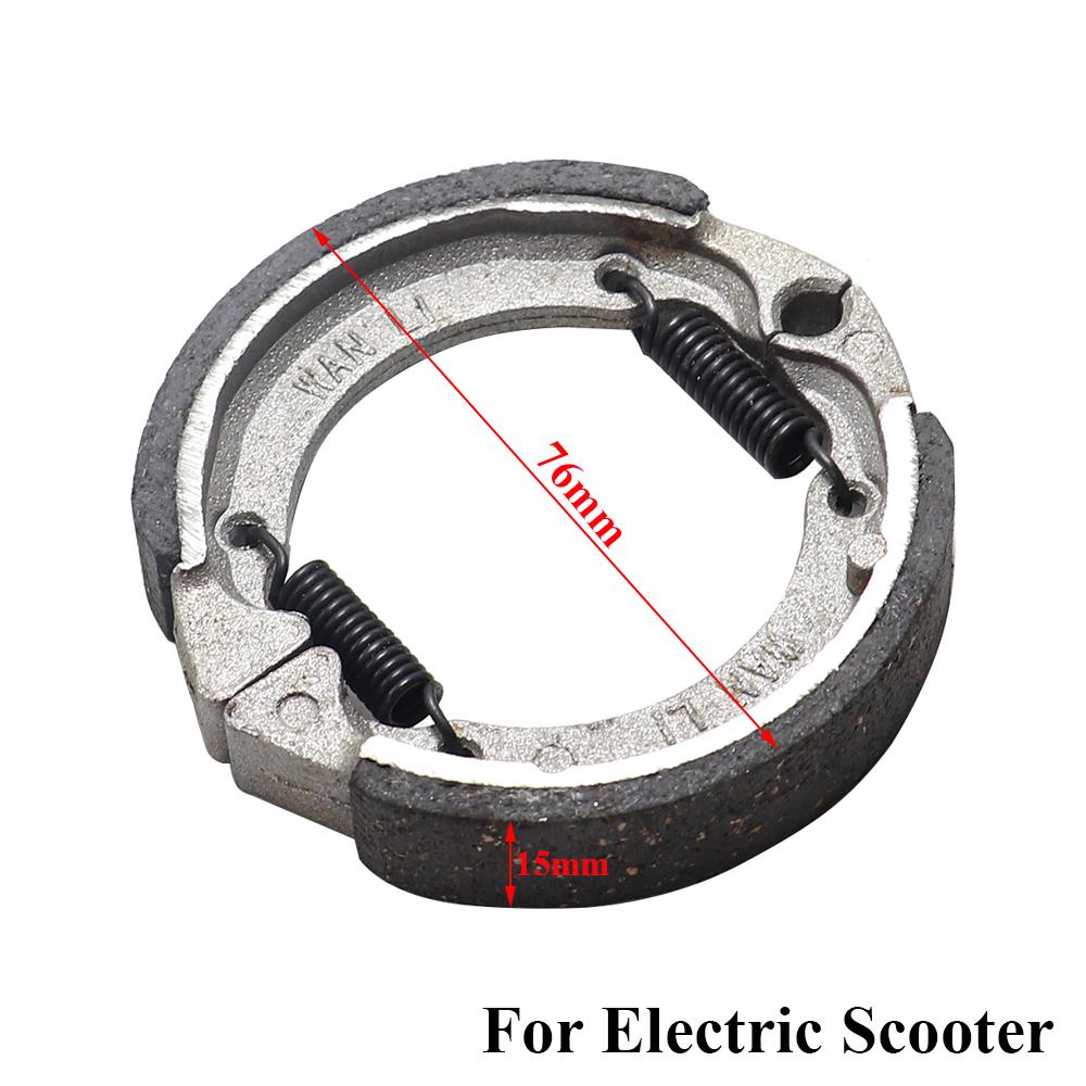 75mmx76mmx15mm Motorcycle Rear Brake Shoe Drum Pad Metal Spring Brake System For Motorbike Electric Scooter