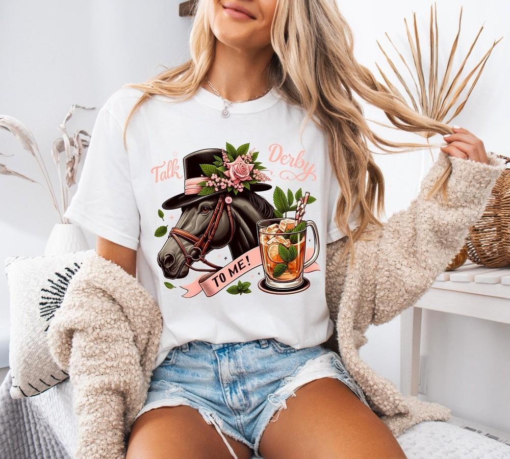 

Talk derby To Me Shirt, Kentucky Derby 2025, Racing Horse Racing, Derby Gift. XL