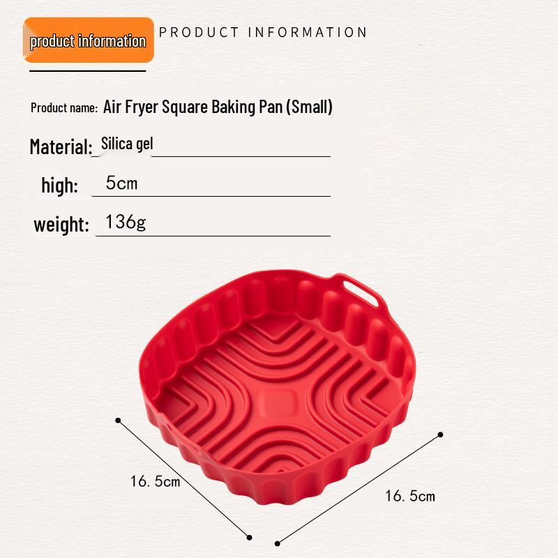 Silicone Air Fryer Baking Mat and Cake Tray