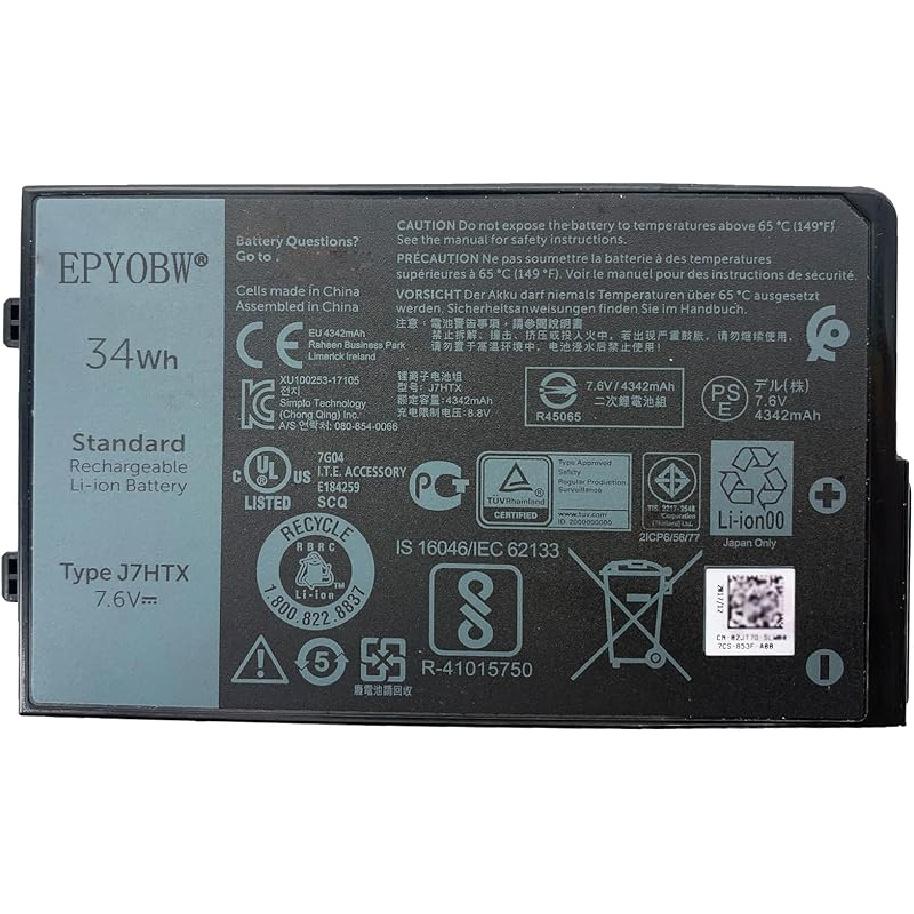 PKWVM Laptop-Akku 95Wh 7922mAh 6-Zellen 11,4V Kompatibel mit Dell Precision 7550 7560 / Precision 7750 7760 Serie C903V 0CR72X CR72X 068N03 0447VR