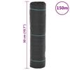 VidaXL Membrane anti-mauvaises herbes noir 0,5x150 m PP, tissu anti-mauvaises herbes, membrane de contrôle des mauvaises 4005176