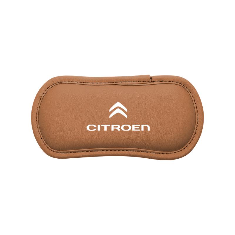 1PCS Car Interior Leg Knee Rest Pads Leather Cushion Accessories For Citroen C5X e-C4 X e-C3 C4 C3 C5 Berlingo C-Elysee C1 C6 C2