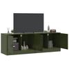 TV Cabinets (2 Pcs) Olive Green 67 X 39 X 44 Cm Steel