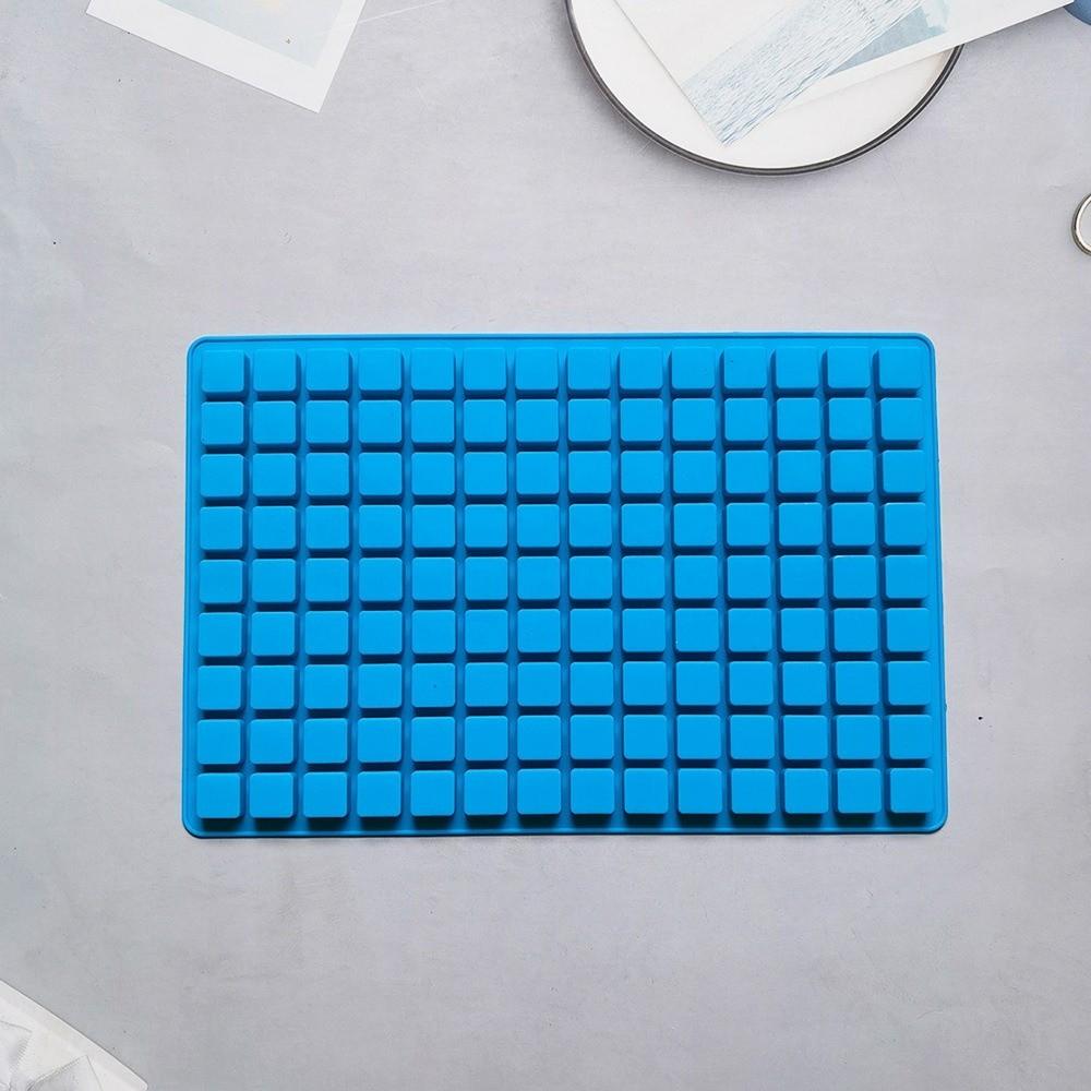 Soft Silicone Gummy Molds Square Shape Chocolate Molds New Non-Stick Ice Molds  Baking Supplies синий