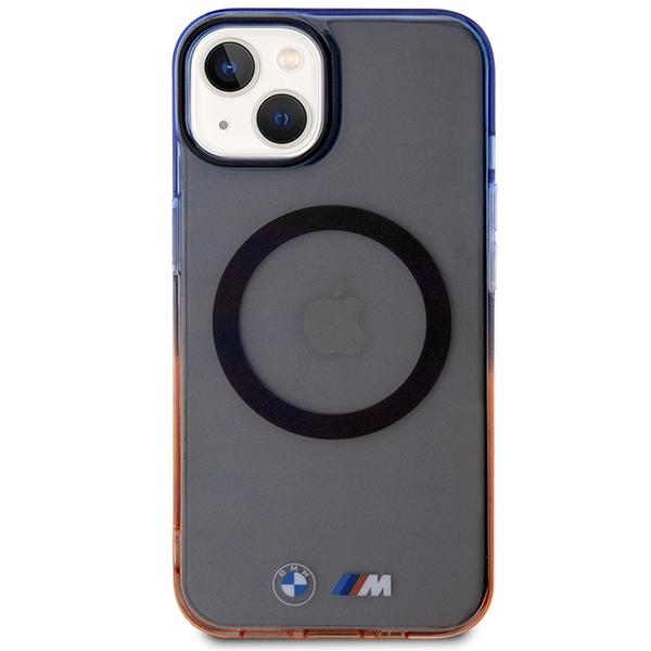 BMW BMHMP14SHTGE case iPhone 14 / 15 /13 6.1" gray/gray hardcase Gradient Bumper MagSafe