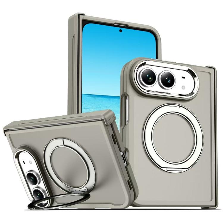 Armor-style Hinge Protection Magnetic Ring Holder Phone Case