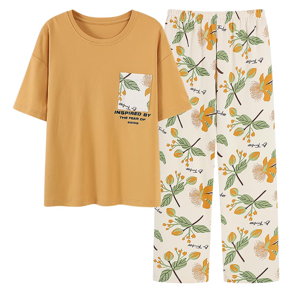 

Хлопковые пижамные шорты длинные эластичные L [IDOHEMO] Женский комплект, Рукава, Домашняя одежда, Одежда для сна, Брюки, Девочки, Весна/Лето, Дышащий, Талия,