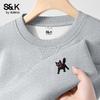 Baleno S&K Series Men's Oversized Knitted Sweatshirt with Cat Print