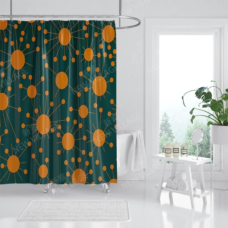 Wodoodporne zasłony prysznicowe z tkaniny Akcesoria do zasłon łazienkowych Zasłona kąpielowa pod prysznic 180x200 240*200 dekoracja boho abstrakcyjna