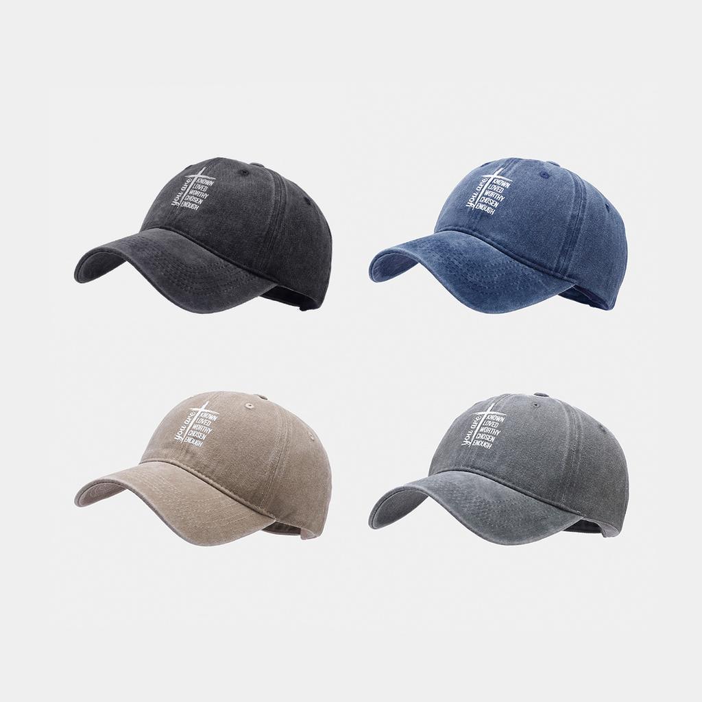 Spring New Washed and Old Heat Transfer Soft Top Baseball Caps for Men and Women Outdoor Travel Mountaineering Sun Protection Sun Hat Tide