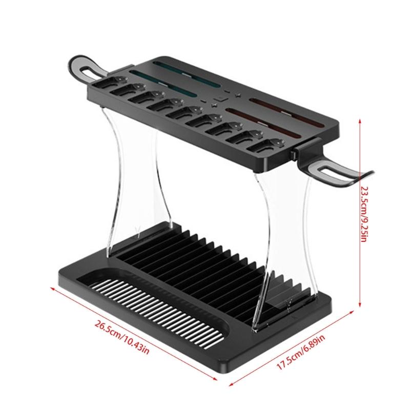 Charging Dock With Game Storage Organiser LED Lighting And Controller Stand for NS2 Gaming Accessories