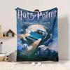 1pc Harry Potter Flannel Throw Blanket - HD Printed Lightweight Soft Warm All-Season Blanket for Sofa, Bed, Travel, Camping 015