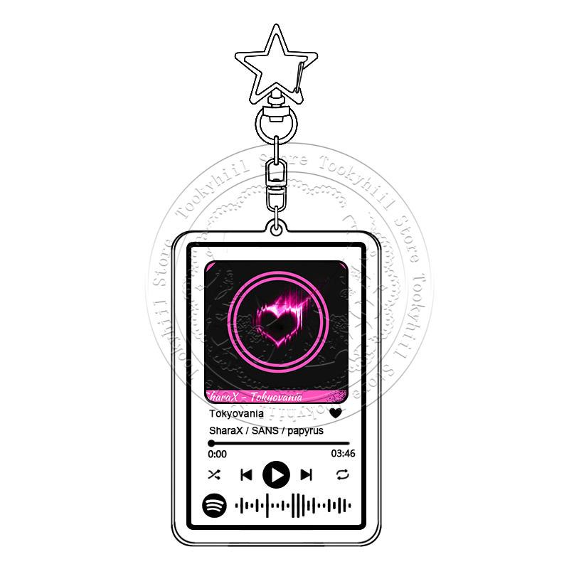 

Music Keychain UNDERTALE Exquisite Portable Game Soundtrack Bag Decorate Keyring Pendant Accessories Student Festival Gift
