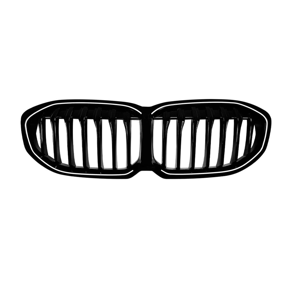 For BMW 1 Series F40 118i 120i M135i 2019-24 M Sport Front Grille Racing Grill Upper Bumper Hood Mesh Grid With LED Light Strip
