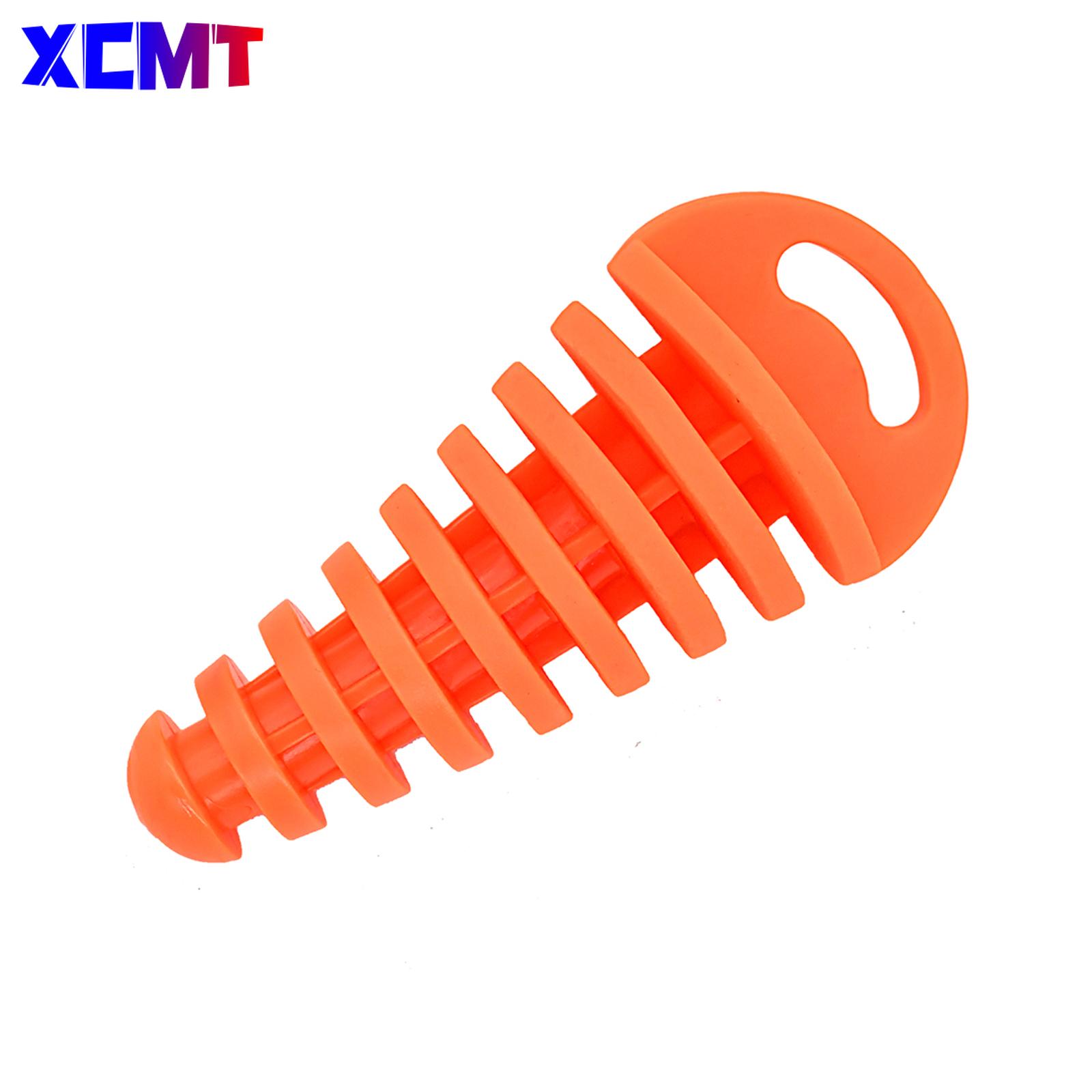 Exhaust Pipe Plug Motorcycle Motocross Tailpipe Rubber Air Bleeder Plug Exhaust Wash Plug Pipe Protector оранжевый