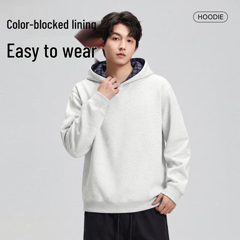 JEEP Men's Loose Fit Printed Hooded Sweatshirt