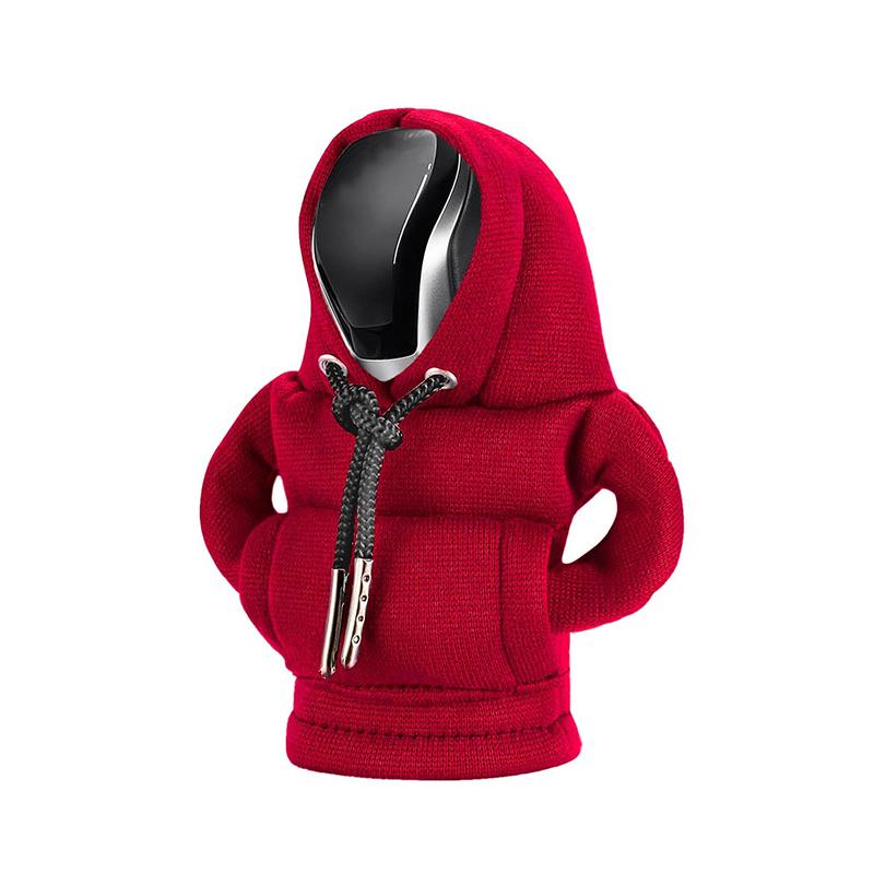 Hoodie Car Gear Shift Cover Hoodie Car Gear Shifter Protective Cover, Automotive Interior Cute Gadgets Car Accessories and Decorations