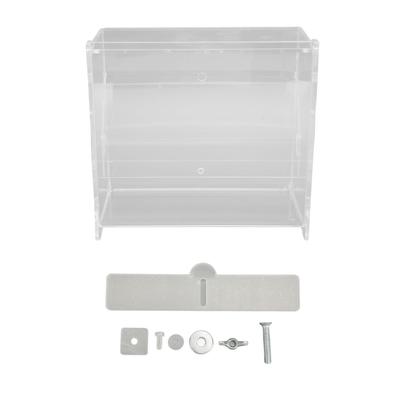 Rutin Chicken Feeder Automatic Clear Acrylic Bird Cage Feeder for Small Animal Feeding Supplies