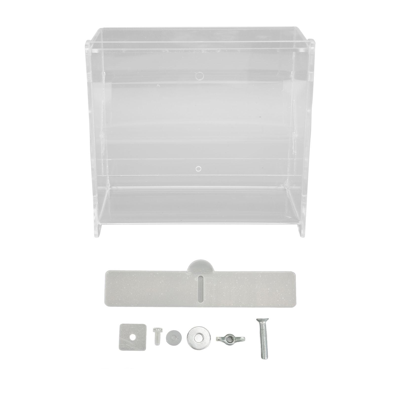 Rutin Chicken Feeder Automatic Clear Acrylic Bird Cage Feeder for Small Animal Feeding Supplies