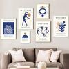 Abstract Matisse Canvas Paintings for Living Room Decor, Geometric Gallery, Wall Art Prints, Posters, Abstract, Coral