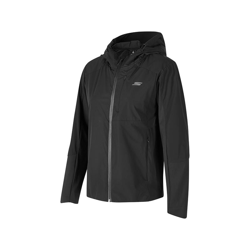 Skechers Performance X Variable Series Hooded Zip Long Sleeve Running Jacket Women Jackets Carbon-Black P324W078-0018 S
