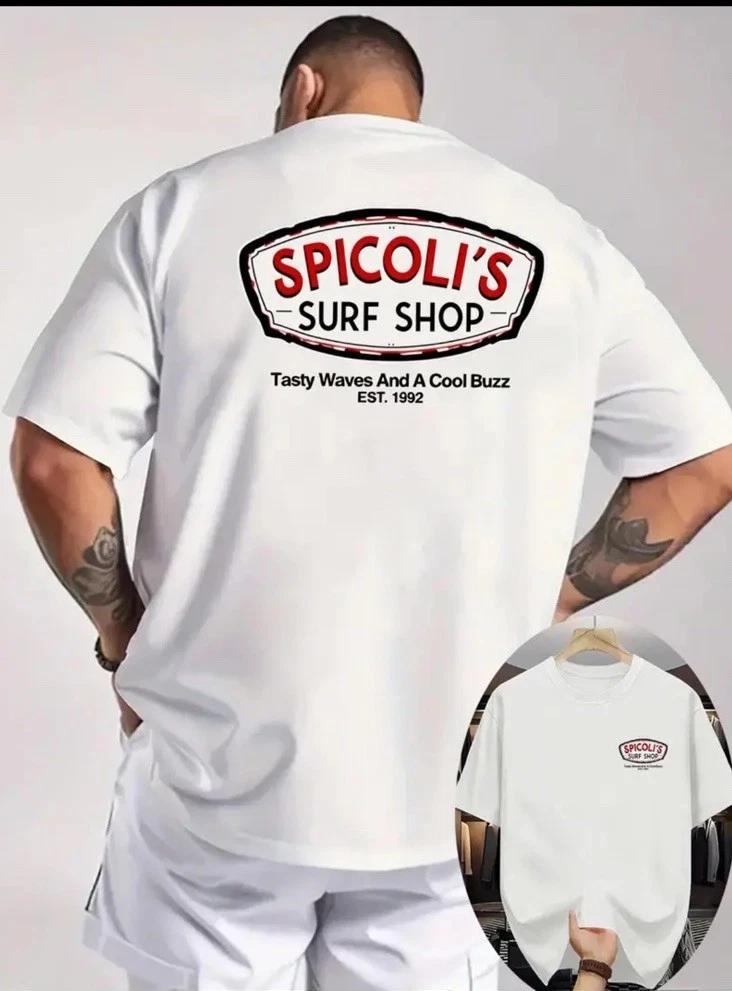 Surf T-Shirt - Mens XXL 2XL Beach Ocean Cotton White 2XL